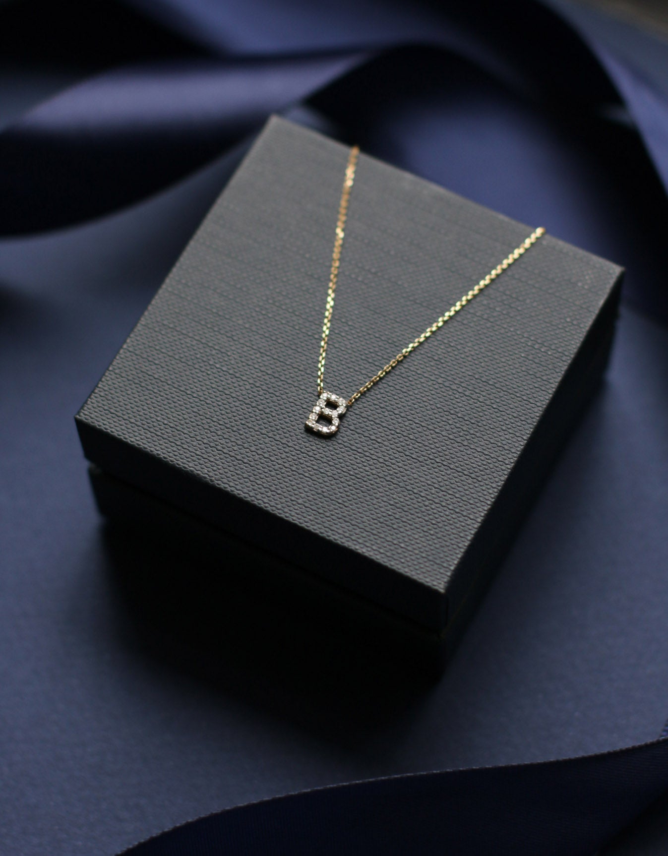 Diamond Letter Necklace