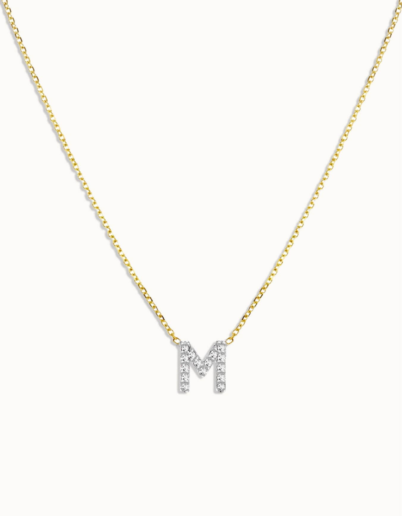 Diamond Letter Necklace
