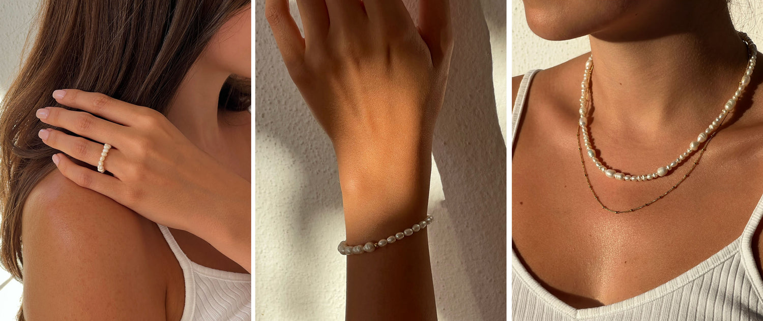 Mother and Metal Pearl Jewellery
