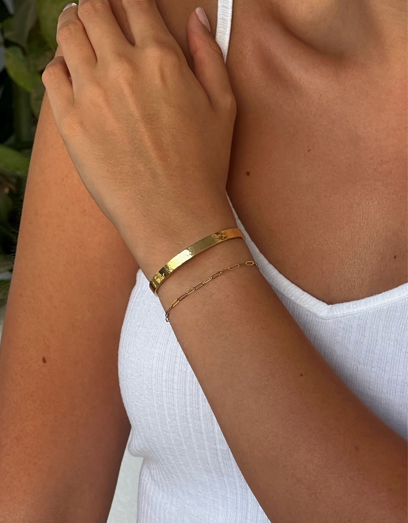 Handmade Gold Cuff Bracelet