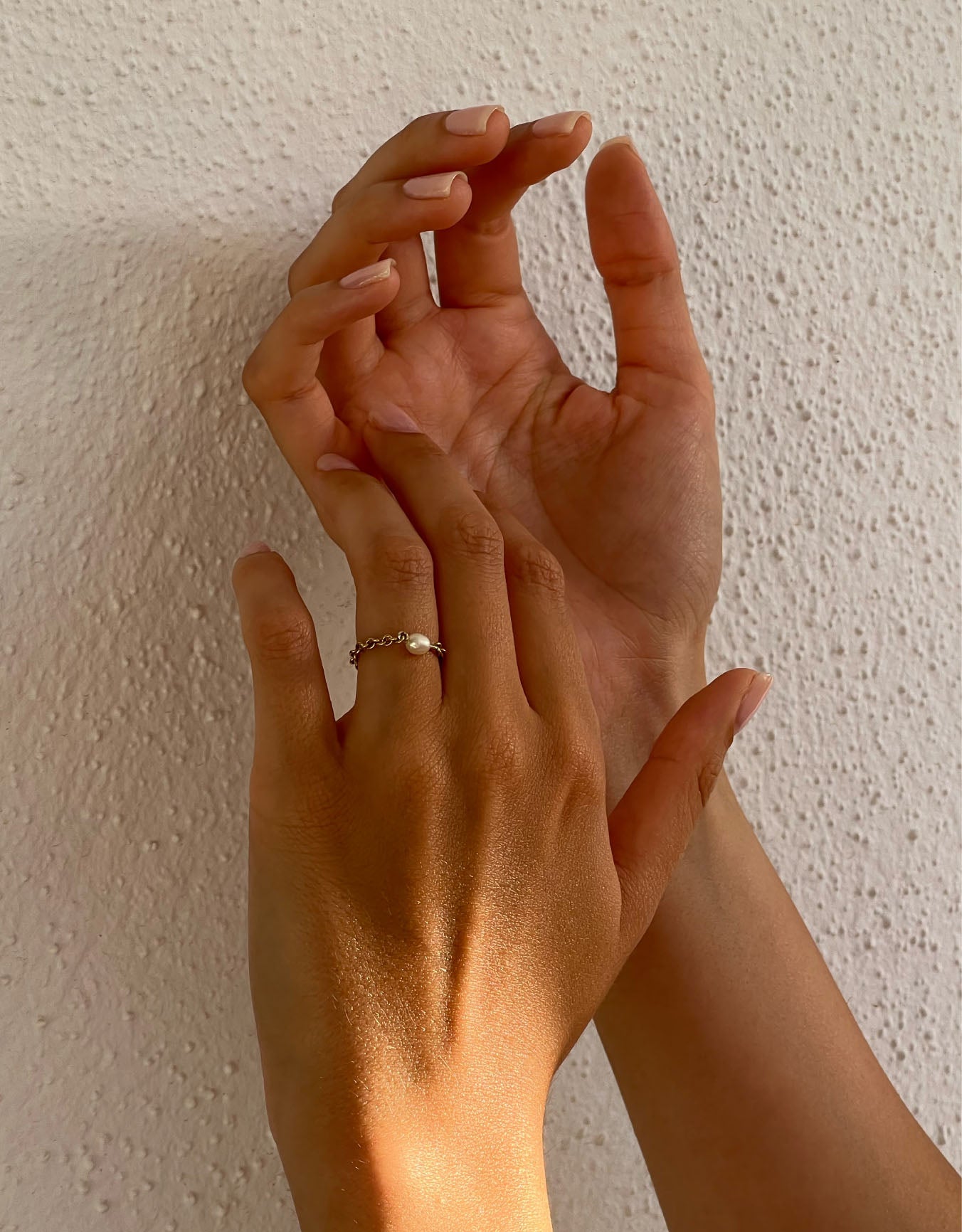 Handmade Gold and Pearl Ring