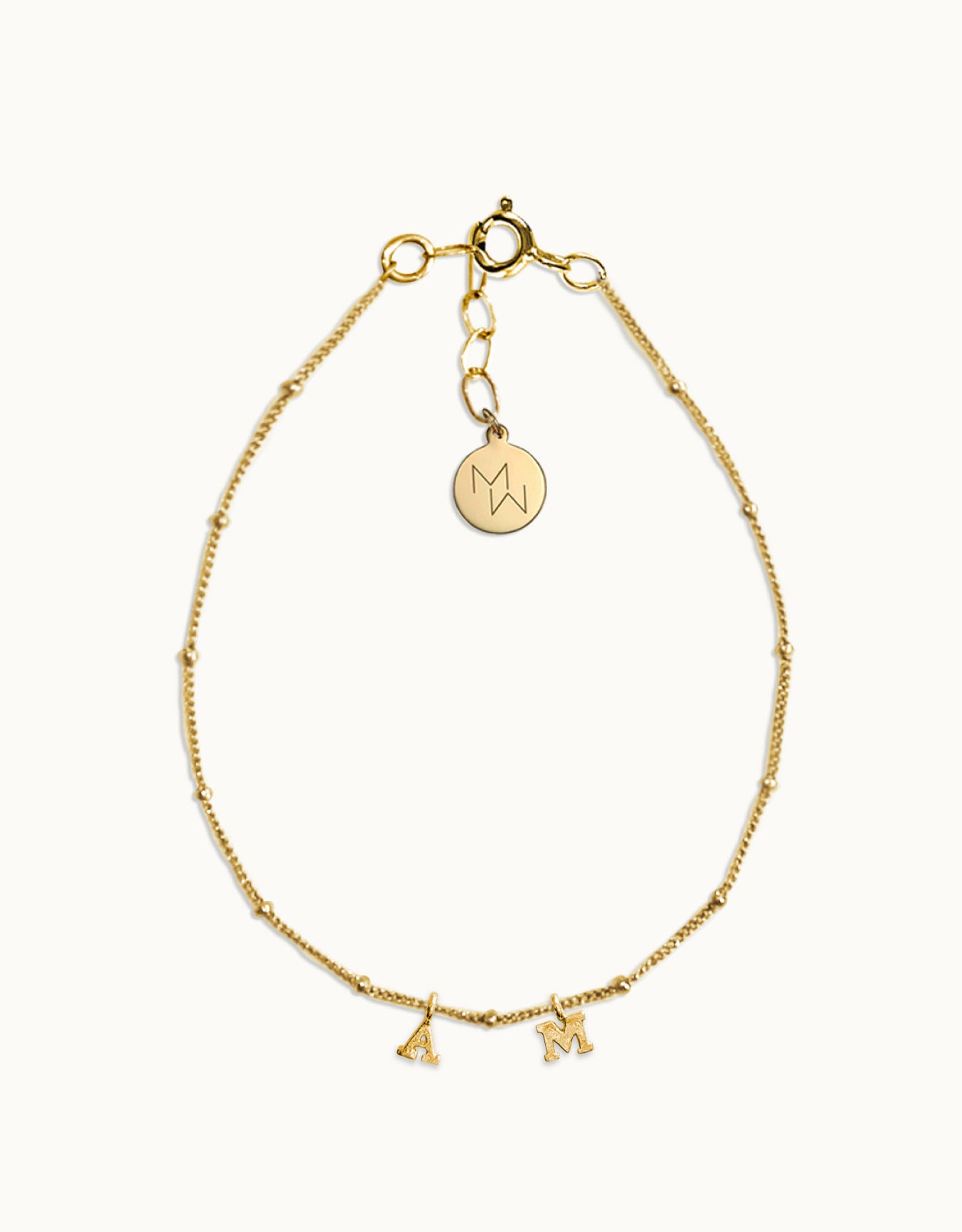 Personalised Gold Bracelet