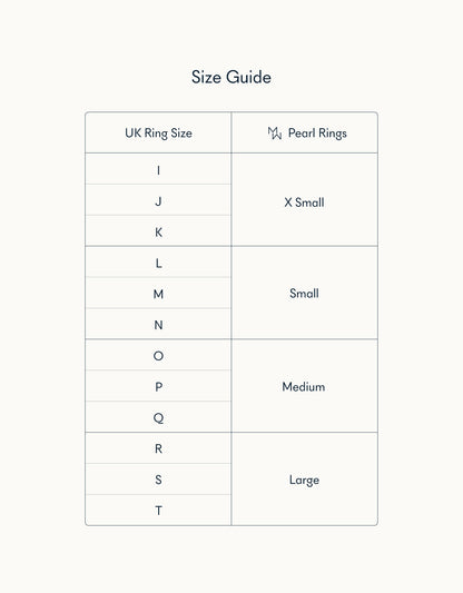 Pearl Ring Sizing Guide